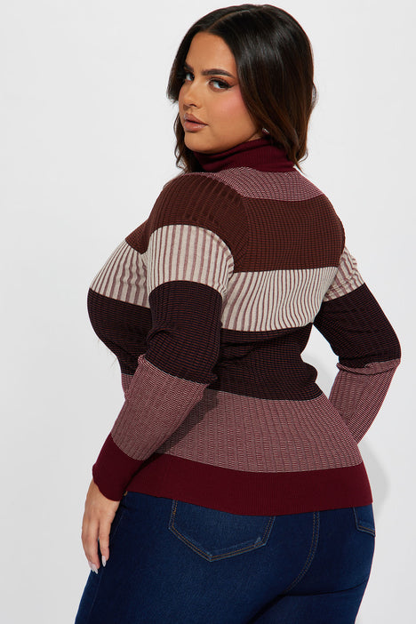 Burgandy turtleneck shop