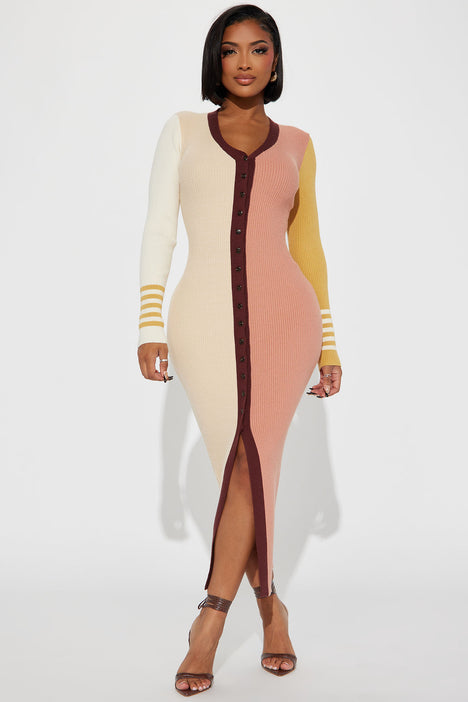 Study Girl Cardigan Maxi Dress - Multi Color, Fashion Nova, Dresses