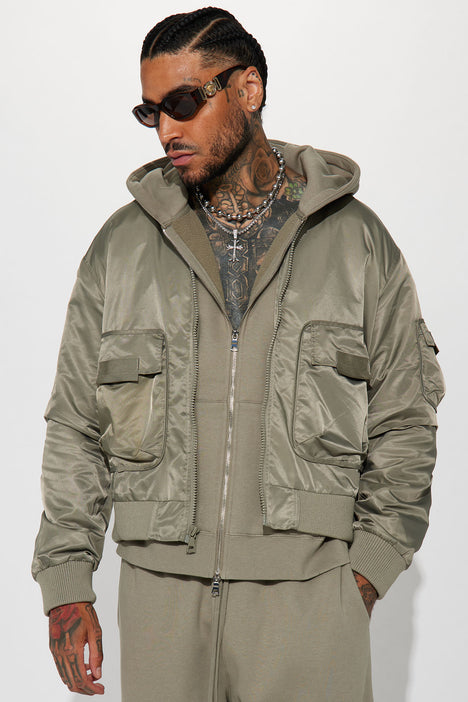 Down utility 2025 bomber jacket