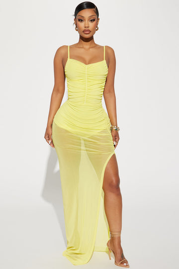 Fashion nova on sale dresses yellow