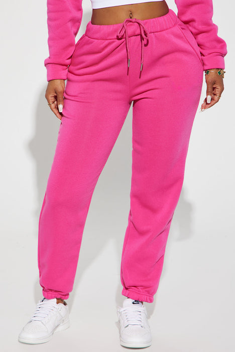 Fashion nova pink joggers cheap