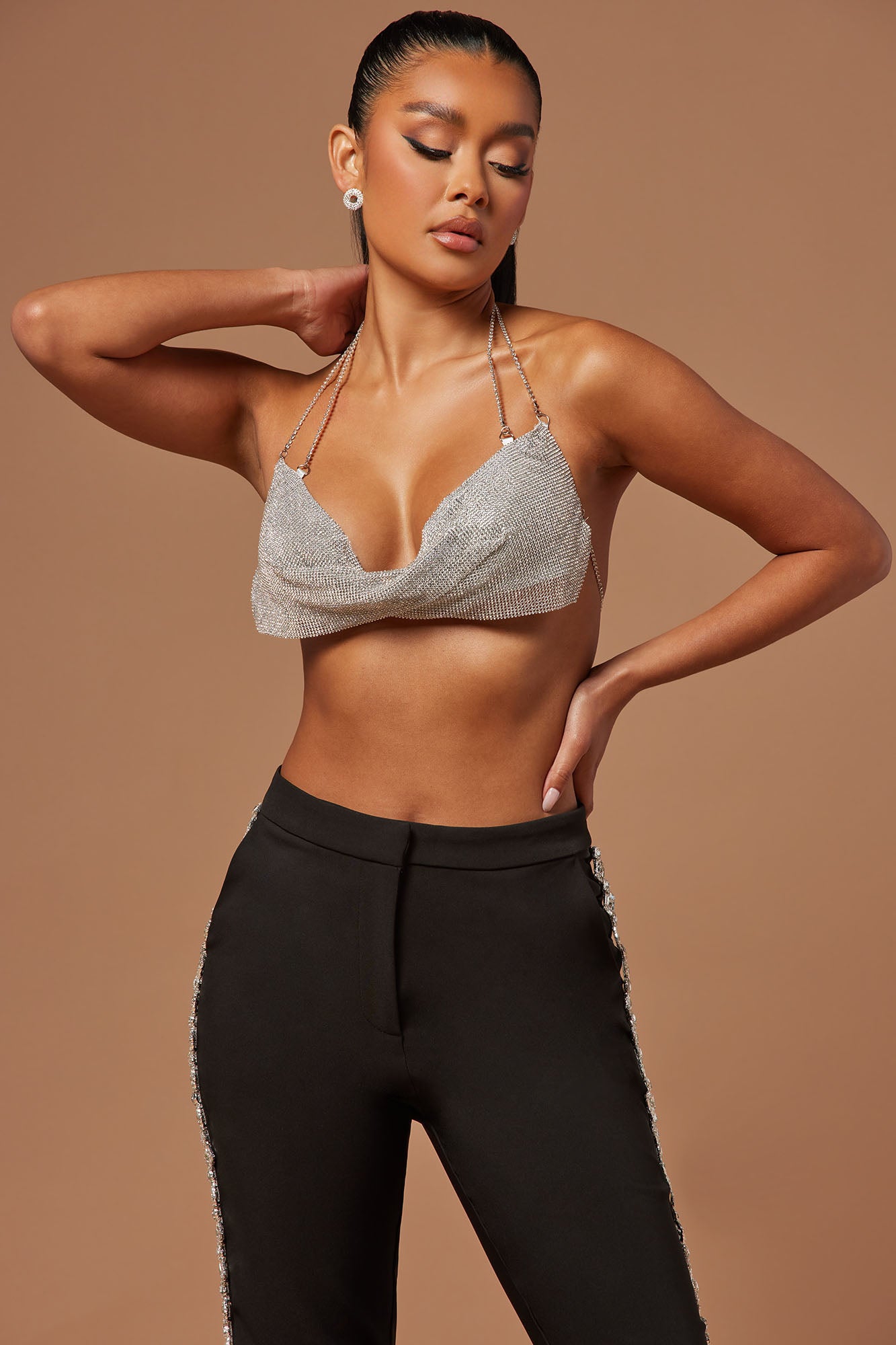 Gemma Chainmail Bralette - Silver