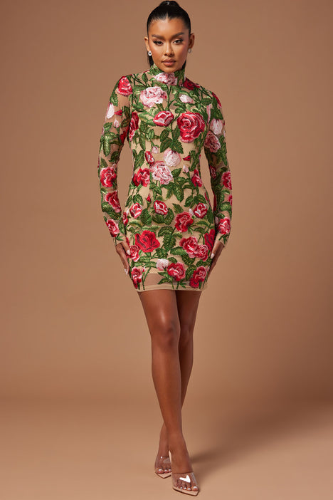 Fashion nova shop embroidered dress