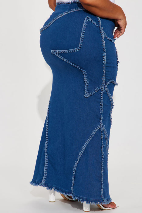 Star skirt denim sales