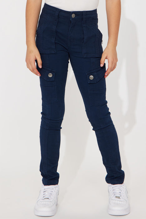 Mini Twill Skinny Cargo Pants - Navy, Fashion Nova, Kids Pants & Jeans