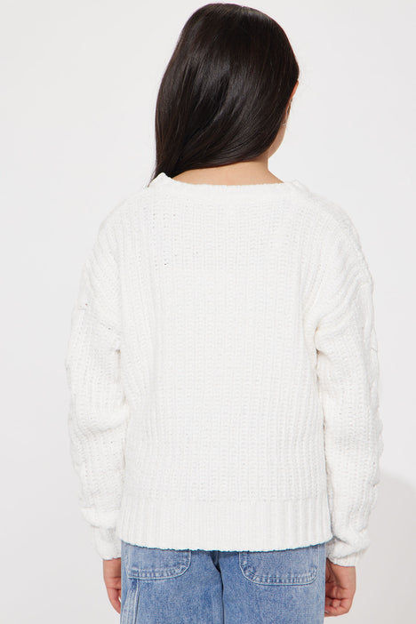 White chenille jumper sale