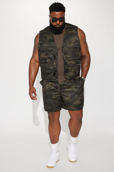 What Else Camo Cargo Vest Camouflage