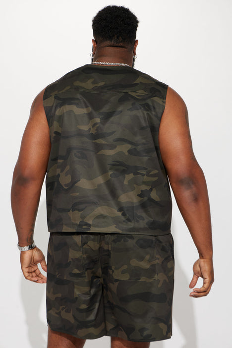 Camo cargo vest new arrivals