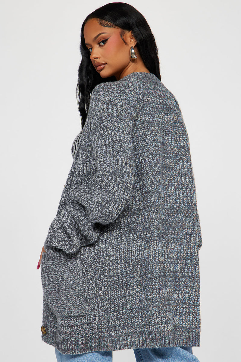 Taylee Cardigan - Charcoal | Fashion Nova, Sweaters | Fashion Nova