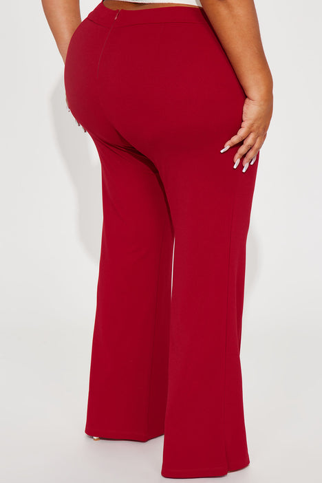 Holden Wide Leg Pant in Ruby Red – Smash + Tess