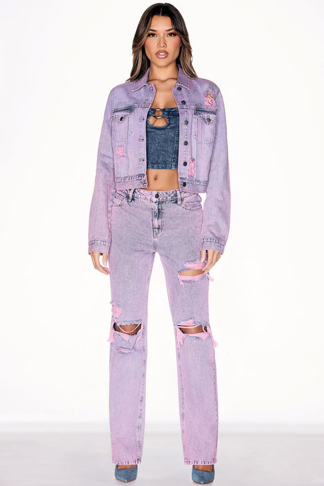 Fashion nova hot sale ripped jean jacket