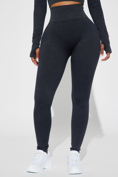 Alexa Washed Active Legging Black