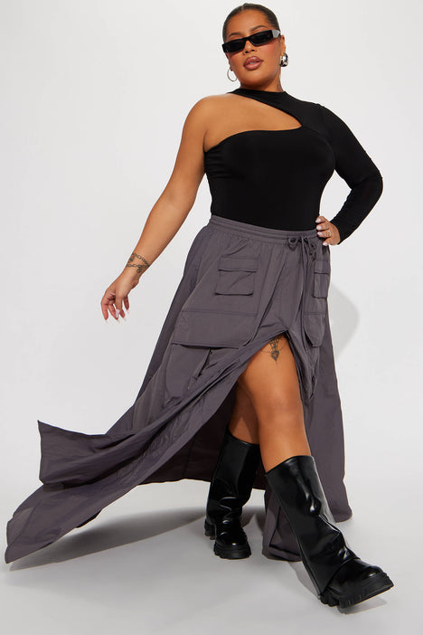 Women's Plus Pocket Front Jersey Maxi Skirt | Boohoo UK