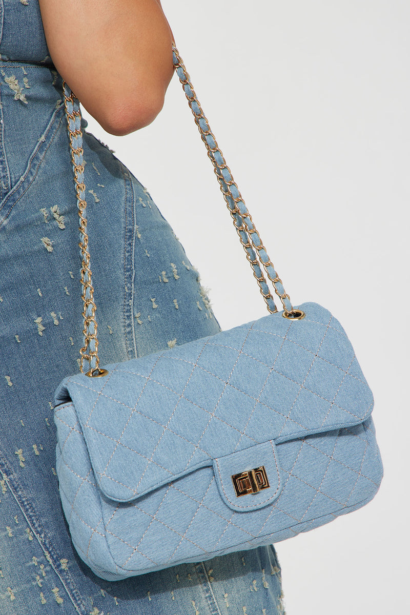 She's Timeless Handbag - Denim, Fashion Nova, Handbags