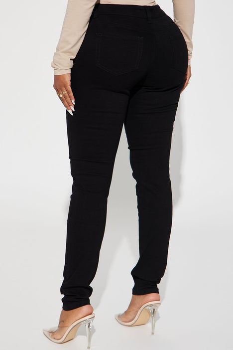 Skinny jean uniform pants 2025