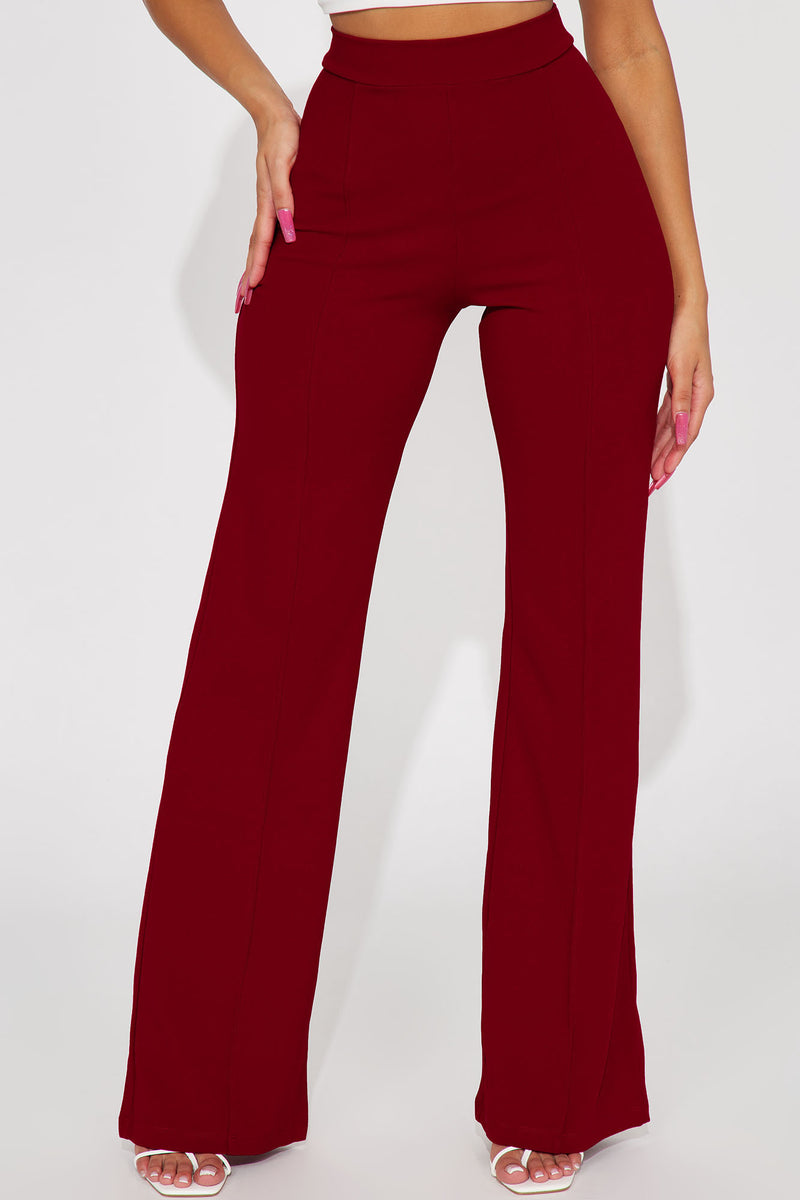 Victoria High Waisted Dress Pants Red Fashion Nova, Pants Fashion