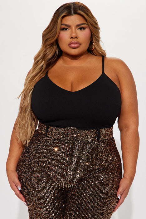 Shiniest Star Sequin Jumpsuit Bronze Fashion Nova Jumpsuits