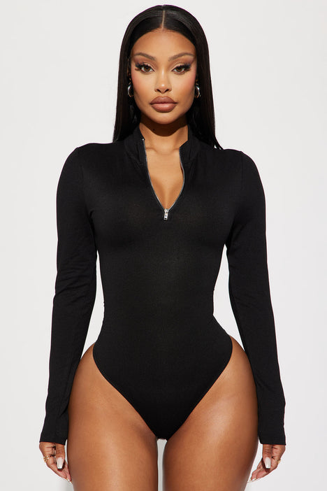 Zip bodysuit deals