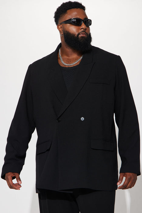 Oversized Double Breasted Tailored Jacket