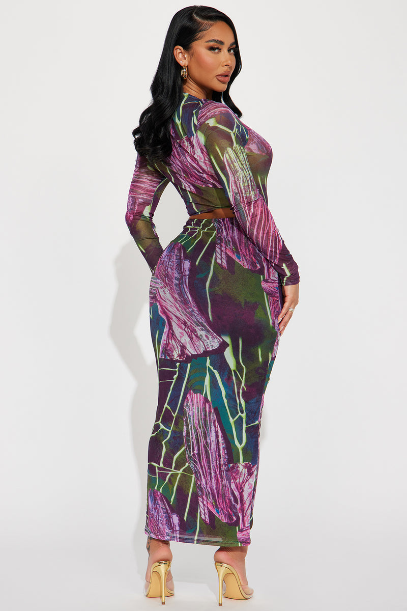 Perfect Gem Mesh Skirt Set - Magenta | Fashion Nova, Matching Sets ...