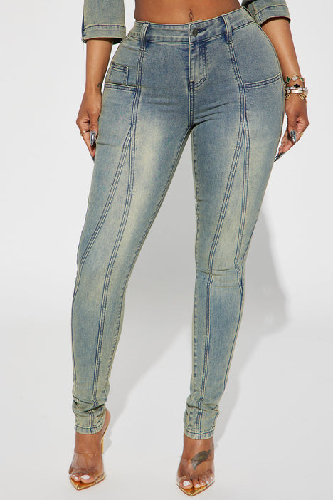 Mid rise stretch skinny pant discount