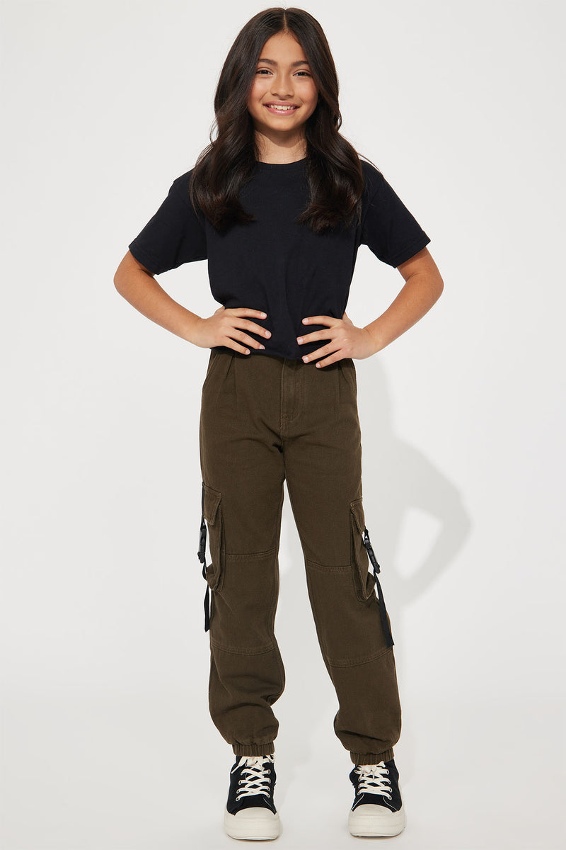 Mini Twill Cargo Pocket Pants - Olive | Fashion Nova, Kids Pants ...