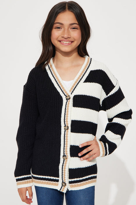 Mini After School Plans Boyfriend Cardigan Black combo