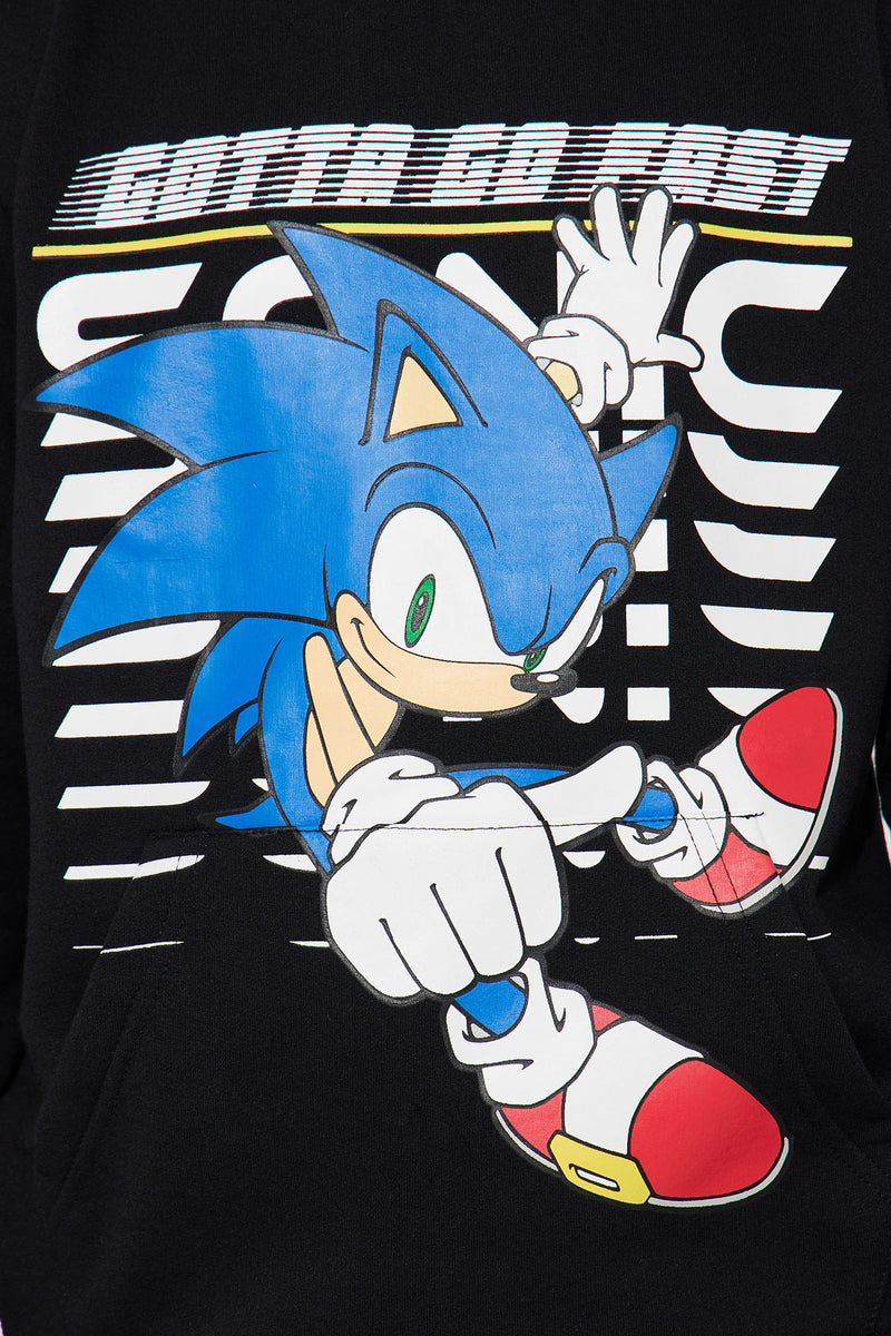 Mini Sonic Gotta Go Fast Fleece Jogger Set - Black | Fashion Nova, Kids ...