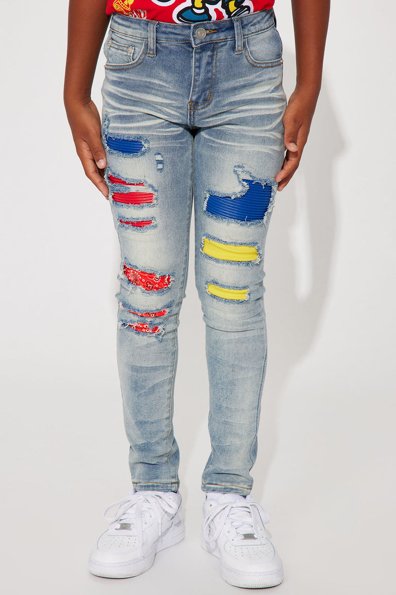 Mini Rip And Repair Denim Jeans - Medium Wash | Fashion Nova, Kids ...