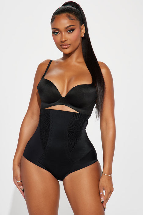 Dorinda High Waist Shaping Brief - Black