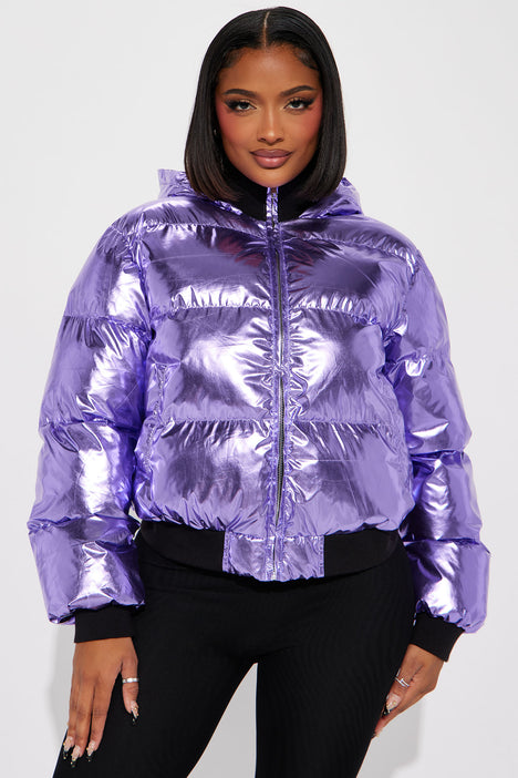 Metallic hotsell puffer jacket