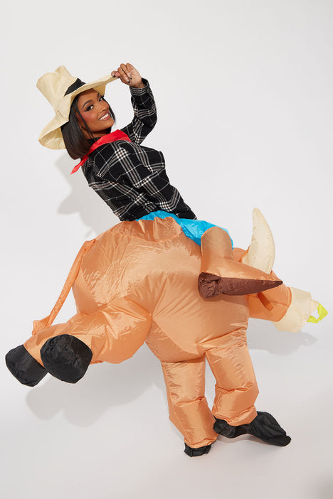 Cowboy riding bull clearance costume