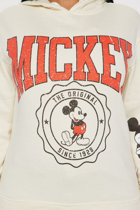 Mickey Mouse Vintage Graphic Hoodie Sand Fashion Nova Screens