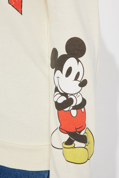 Mickey Mouse Vintage Graphic Hoodie Sand