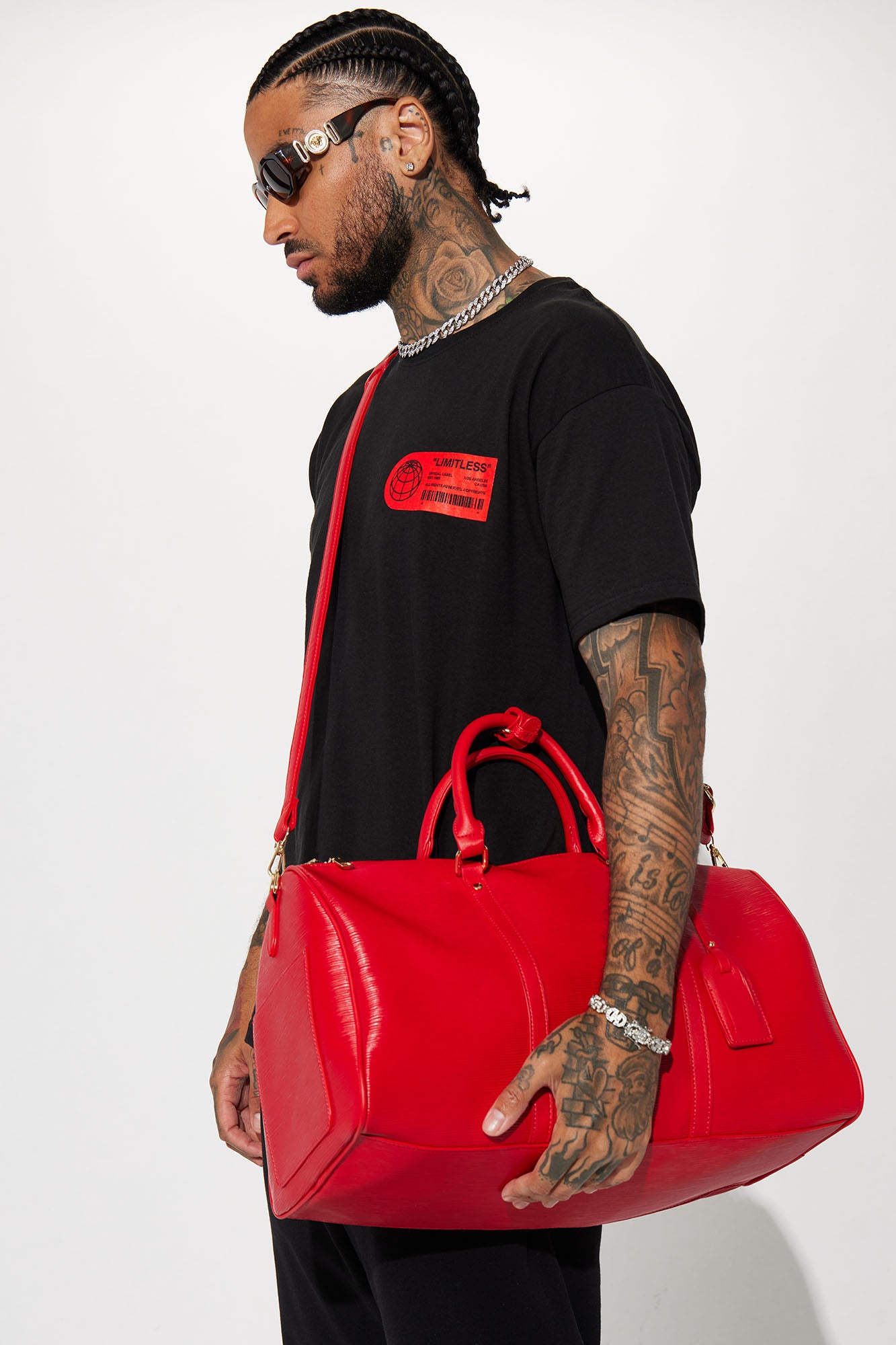 Louis Vuitton Red Epi Keepall 50 Duffel Bag