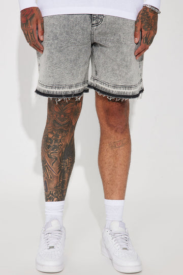 Men s Denim Shorts Distressed Tie Dye More Fashion Nova