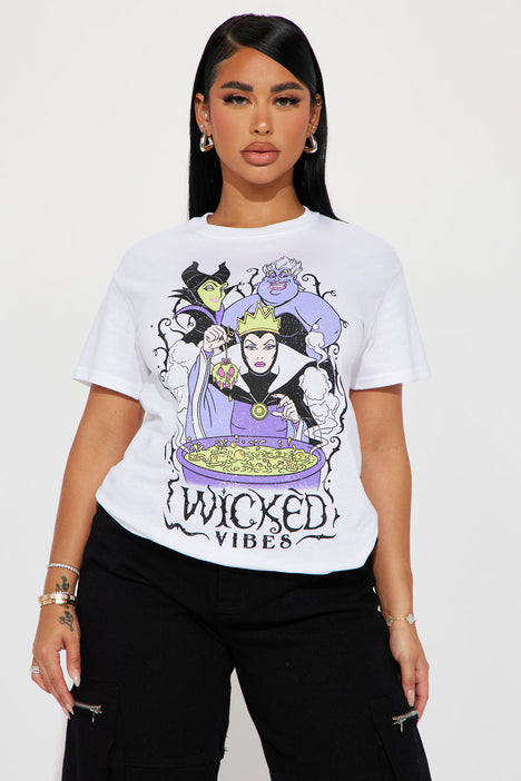 Totally Wicked Disney Villians Graphic Tshirt - White | Fashion Nova,  Screens Tops and Bottoms | Fashion Nova
