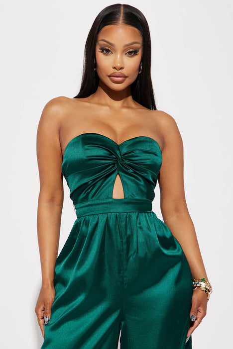 Satin jumpsuit shop fashion nova