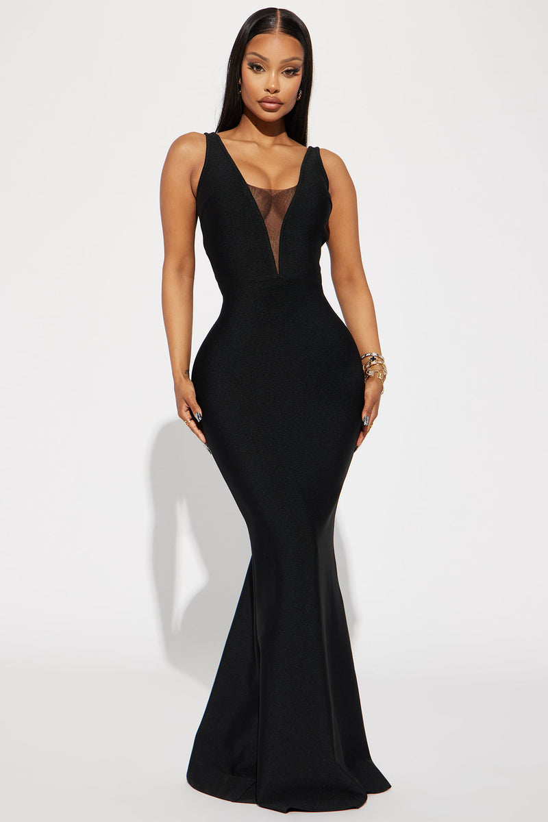 South Of France Bandage Gown - Black | Fashion Nova, Dresses | Fashion Nova