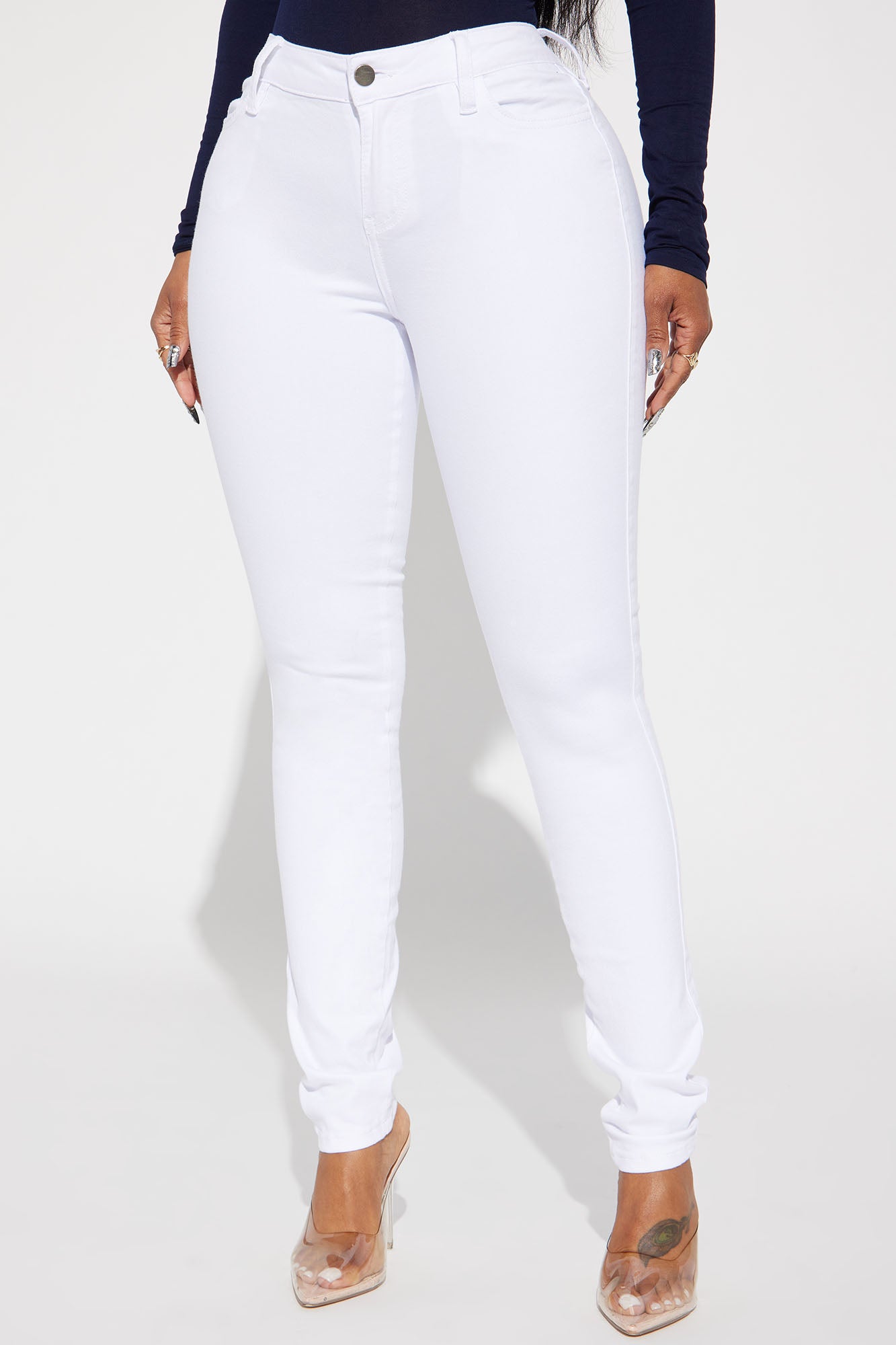 Fashion nova shop white ripped jeans