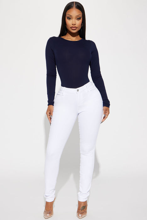 Fashion nova outlet white jeans