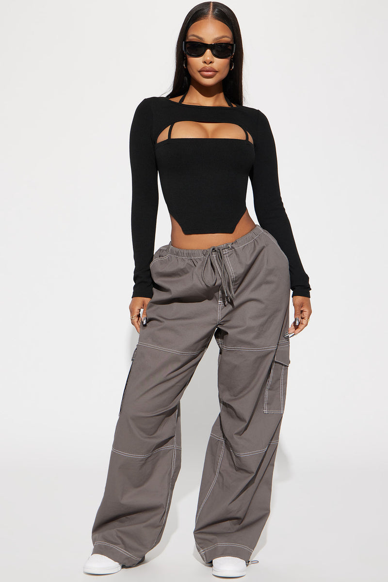 Jordan Cut Out Top - Black | Fashion Nova, Knit Tops | Fashion Nova