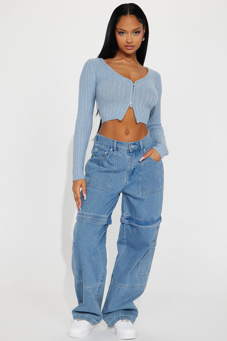 Girls light blue sweater discount