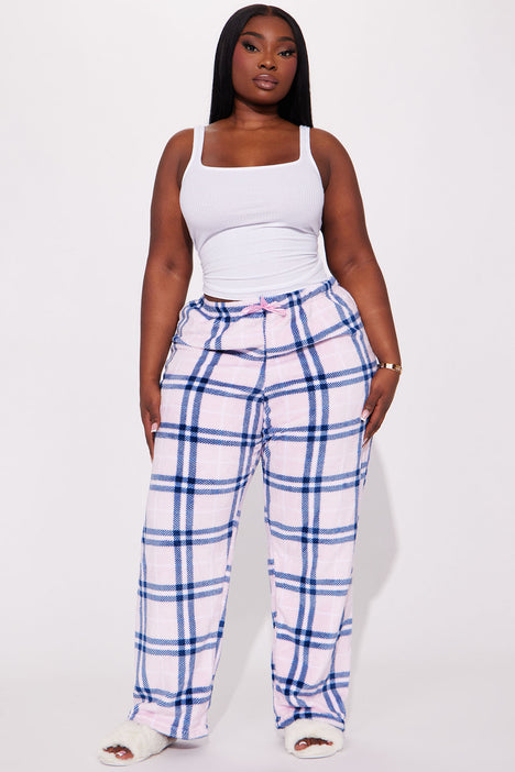 Plus size plush shop pajama pants