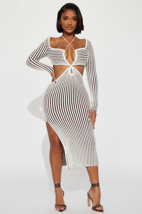 Fashion union low back midi dress in spot best sale