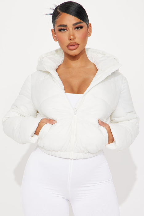 Up And About Puffer Coat Ivory