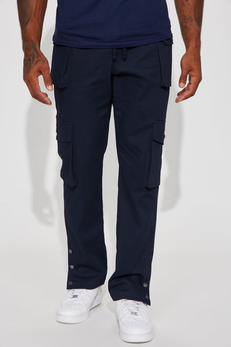 Mens navy blue cargo pants store