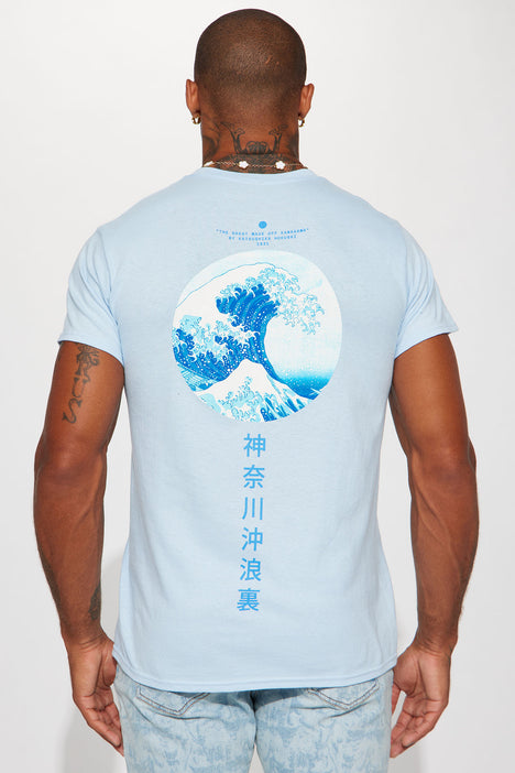 Light blue graphic tee outlet mens