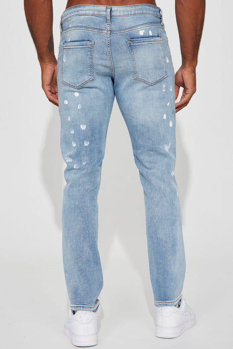 Mens jeans hotsell with paint splatter