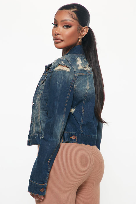 Kelly Denim Jacket Dark Fashion Nova Jackets Coats
